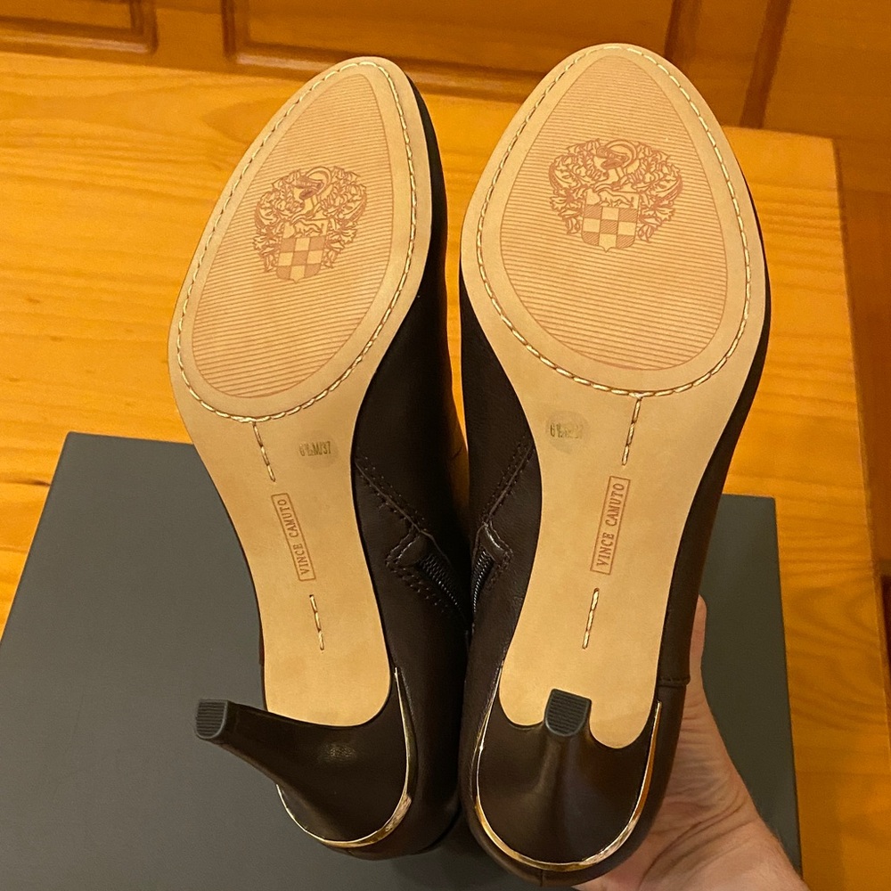 Vince Camuto Women's Brown Ankle Booties - Picture 7 of 11